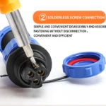 SP16 SP17 SP20 SP21 Aviation Connectors Plug Socket Panel Mount IP68 Waterproof Solderless Electrical Cable Wire Connector - Image 6