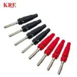 20Pcs 4mm Banana Plug High Current Insulated Shrouded Stackable Connector Screw Connection