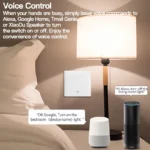 Tuya ZigBee Smart Light Switch No Neutral Wire No Capacitor Needed,1/2/3 Gang Wall Touch Interrupter Work with Alexa Google Home - Image 5