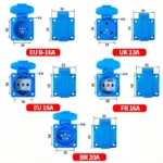 IP54 Waterproof Rating EU UK Brazil French German Outdoor Socket 16A 250V Industrial Grade Panel Mount Socket Electrical Sockets - Image 3