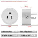 US WiFi Smart Plug with Energy Monitoring – Works with Alexa Google Home,Tuya App Control & Timer Function, 120V Outlet for Home - Image 3