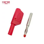 20PCS/ 4mm Male Retractable Sheath Stackable Banana Plug Shrouded Fully Insulated Safety Wire Solder Connector Black Red - Image 2