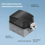 IP66 Waterproof Junction Box Industrial Grade Panel Mount 3Pin Power Switch ON-OFF Outdoor Socket for EU Thai US UK UN - Image 3