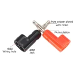 40pcs/4mm  L shape Banana Jack Plug Socket - Adaptor Electrical Connecting bending  for Binding Post Test Terminal Connector - Image 6