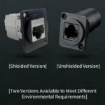 D-Type Panel Mount RJ45 Socket, CAT5e CAT6 Ethernet Network Connector for Wall Plate, Server Rack and Enclosure - Image 5