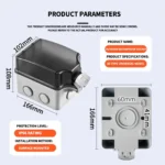 ​​IP66 Waterproof ABS Power Distribution Box | Outdoor 86 Type Surface-Mounted Switch Panel with Rain Cover​ - Image 2