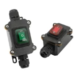 Outdoor On/Off Waterproof IP67 Junction Box Inline Power Cord 110V-220V 12V-24V Marine Rocker Switch 20A High Current Connetor - Image 4