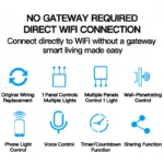 Tuya ZigBee Smart Light Switch No Neutral Wire No Capacitor Needed,1/2/3 Gang Wall Touch Interrupter Work with Alexa Google Home - Image 2
