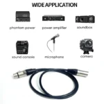 1M/2M/3M/5M/10M Gold-Plated 3-Pin XLR Male-Female Audio Cable - 3X0.75mm² (3X18AWG) Pure Copper Core for Professional Use - Image 6