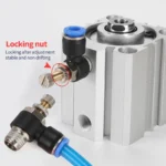 Gas pipe quick connector speed control switch regulating valve throttle valve pneumatic adjustable cylinder SL 6 8 01 02 M5 - Image 3