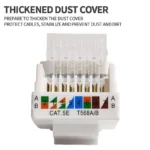 10PCS Cat5e Tool-Less Keystone Jack Connector Adapter, Keystone Module Connector Internet Network Ethernet LAN Cable - Image 5
