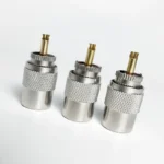 UHF Male Plug &  N-Type Male Plug - Crimp Connector for RG58/RG59/RG6U Coaxial Cable - Gold Plated Brass RF Connector UHF MALE - Image 5
