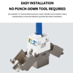 10PCS-CAT.7 Shielded RJ45 Keystone Jack Tool-less No Punch Down Up-Down Crimp 10Gbps Ethernet Network Data Module - Image 4