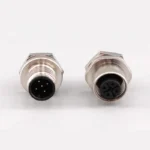 M12 male and female socket  4 5  8  pins weld IP67/68 Install front/rear panel waterproof circular connectors - Image 4