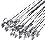 7.9mm 304 Stainless Steel Cable Ties, Heavy Duty Self-Locking Metal Zip Ties for Outdoor Cable Tray Wiring - Image 4