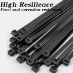 500/1000PCS/bag Self-locking Plastic Nylon Tie White Zip Wraps Strap Nylon Cable Tie Set Fastening Ring Loop Wire Wrap - Image 5