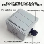 IP66 Waterproof Outdoor Wall Switch 1/2/3 Gang Weatherproof Push Button 16A Power Switch ON OFF for Home and Garden - Image 3
