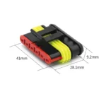 10 Sets AMP Waterproof Connector 1/2/3/4/5/6 Pin 12A IP68 Electrical Automotive Wire Connector Plug Terminals Truck Car - Image 3