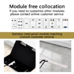 Hidden Inlaid Floor Socket: Ultra-thin Embedded Design Accommodating Multiple USB and EU FR UN US AC Power Outlets 130MM X 200MM - Image 5