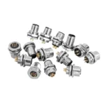 M12 male and female socket  4 5  8  pins weld IP67/68 Install front/rear panel waterproof circular connectors - Image 6
