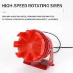 120dB Motor Siren MS-190, 220V Industrial Alarm Siren with Metal Housing,High Power Sound Warning Alarm for Factory and Workshop - Image 3