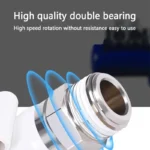 360° Rotary Connectors Pneumatic Air Fitting Swivel Joint High Speed Rotation 6/8/10/12mm MaleThread M5 1/4 1/2 Quick Coupling - Image 3