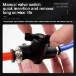 BUC Pneumatic Manual Valve - Straight Head Quick Coupling Steering Switch Manual Ball Valve for Air Hose (4mm,6mm,8mm,10mm,12mm) - Image 3