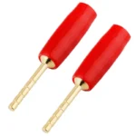 20PCS 2mm Gold Plated Screw Type Small Banana Plug Pin Audio Speaker Cable Connector Copper Straight Male Connector - Image 3