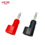 40pcs/4mm Adaptor Electrical Connecting bending  L shape Banana Jack Plug Socket for Binding Post Test Terminal Connector - Image 4