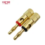 20pcs/Set 4mm Banana Plug Pure Copper Gold Plated Speaker Wire Amplifiers Audio Video Connectors - Image 4