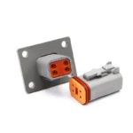 Deutsch DT Series IP68 Waterproof Connector with Fixed Flange Plug DT04-2P/12P for Auto/Truck/Bus Wiring 22-16AWG - Image 5