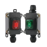 Outdoor On/Off Waterproof IP67 Junction Box Inline Power Cord 110V-220V 12V-24V Marine Rocker Switch 20A High Current Connetor - Image 2
