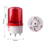 Sound and light alarm alarm flashing light 1101J integrated signal warning light 12V24V220V380V rotating strobe alarm - Image 4