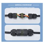 IP68 M16 M20 M25 Male Female Docking Connector Waterproof 2/3/4/5 Pin Terminal Electrical Wire  Cable Connector For Outdoor - Image 6