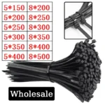 Self-locking Plastic Nylon Cable Tie 5200mm 5300mm Black Cable Fastening Ring 8*500mm Large Cable Zip Wrap Strap