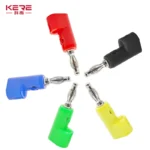 40pcs/4mm Adaptor Electrical Connecting bending  L shape Banana Jack Plug Socket for Binding Post Test Terminal Connector - Image 2