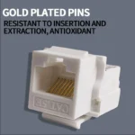 10PCS Cat5e Tool-Less Keystone Jack Connector Adapter, Keystone Module Connector Internet Network Ethernet LAN Cable - Image 2