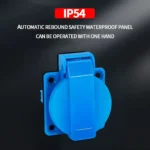 IP54 Waterproof Rating EU UK Brazil French German Outdoor Socket 16A 250V Industrial Grade Panel Mount Socket Electrical Sockets - Image 4