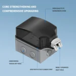 ​​IP66 Waterproof ABS Power Distribution Box | Outdoor 86 Type Surface-Mounted Switch Panel with Rain Cover​ - Image 3