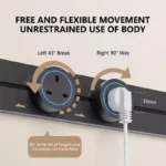 Wall power rail socket, kitchen aluminum expansion socket 40cm 50cm, built-in socket on countertop - Image 2
