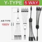 30A Photovoltaic PV Connector Y Type Adapter 1000V Parallel Connection Solar Panel 1 To 2/3/4 PV Plug Solar Cell Connector - Image 4