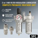 SFC-400 SFC-300 SFC-200 Air Compressor Air Filter Regulator Oil Water Separator Trap Filter Regulator Valve Automatic Drain