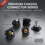 D-Type Panel Mount Connectors Kit – XLR, RCA, BNC Audio & Signal Jacks for Pro Audio, Broadcast & Industrial Equipment - Image 2