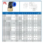 20/50/100PCS Pneumatic Air Connector PL 4mm 6 8 10 12mm Thread 1/8 1/4" 3/8" 1/2" Trachea Elbow Air Fittings Hose Quick Conector - Image 6