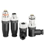 5 PCS M12 flange mounting sensor connector waterproof male&female plug screw threaded coupling 3 4 5 8 12 Pin A type connectors - Image 2